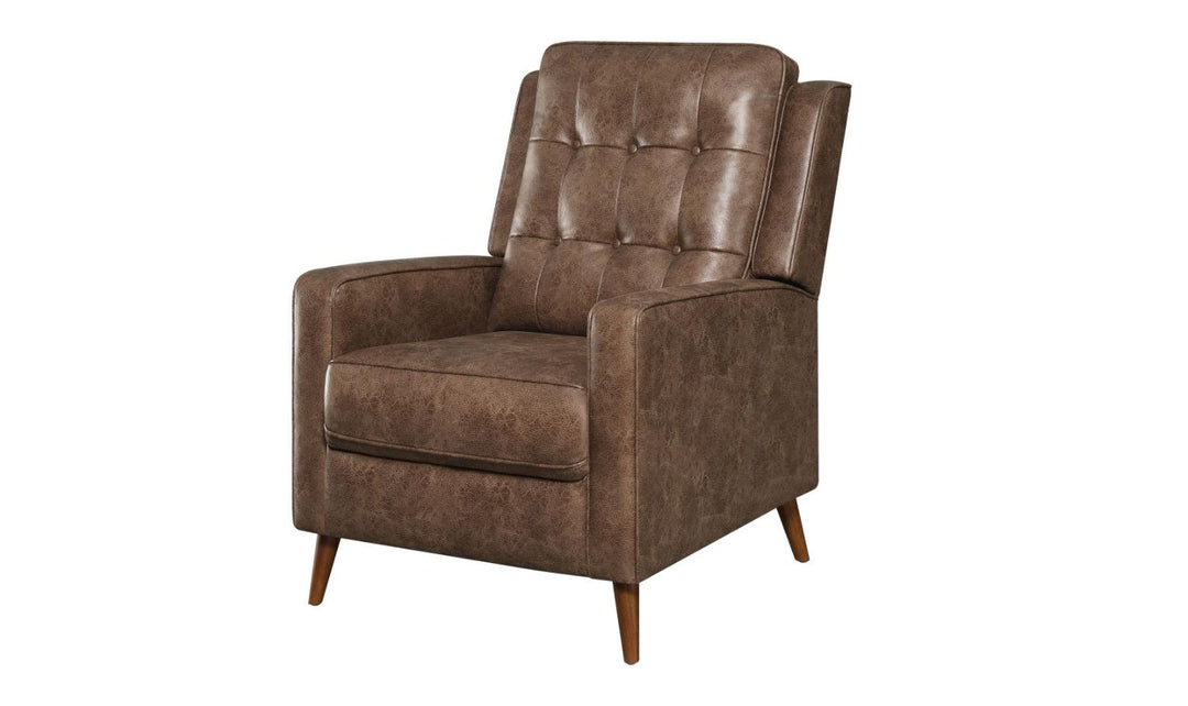 Coaster Furniture Monceau Tufted Push Back Recliner Chair with Track Arms