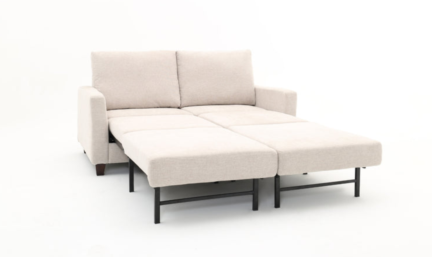 Gio Italia Cuddle Queen Fabric Sleeper Sofa With Nest Function