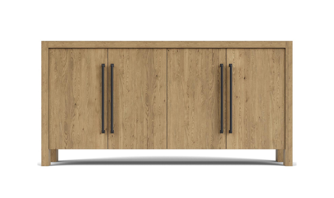 Riverside Davie 4 Door Rectangle Server in Pale Oak