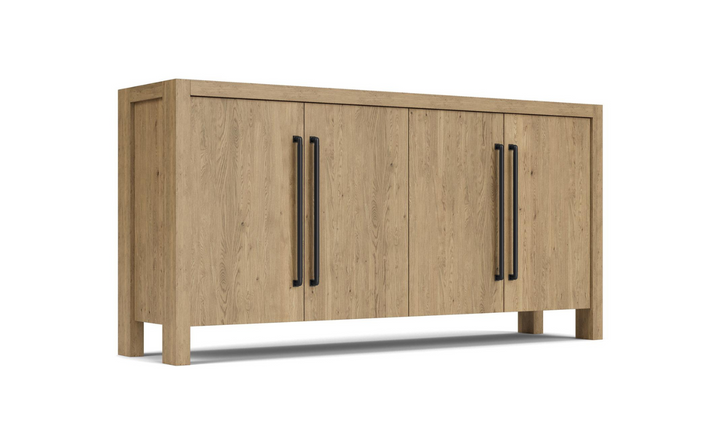 Riverside Davie 4 Door Rectangle Server in Pale Oak