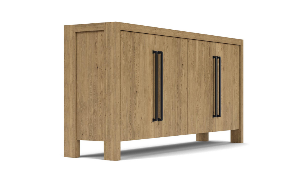 Riverside Davie 4 Door Rectangle Server in Pale Oak