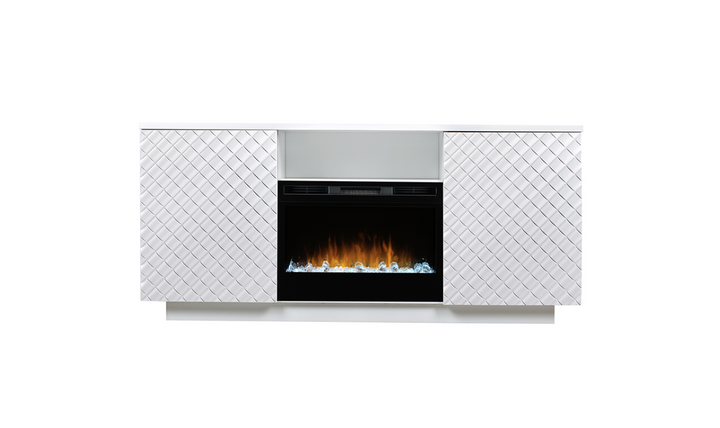 Smart Furniture Diamond Console with Fireplace Insert