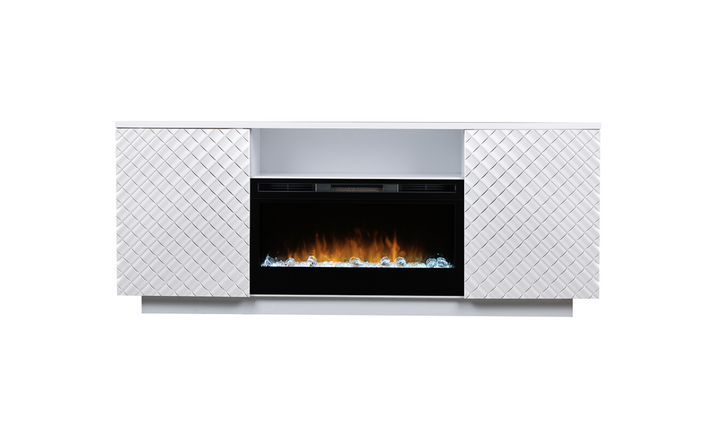 Smart Furniture Diamond Console with Fireplace Insert