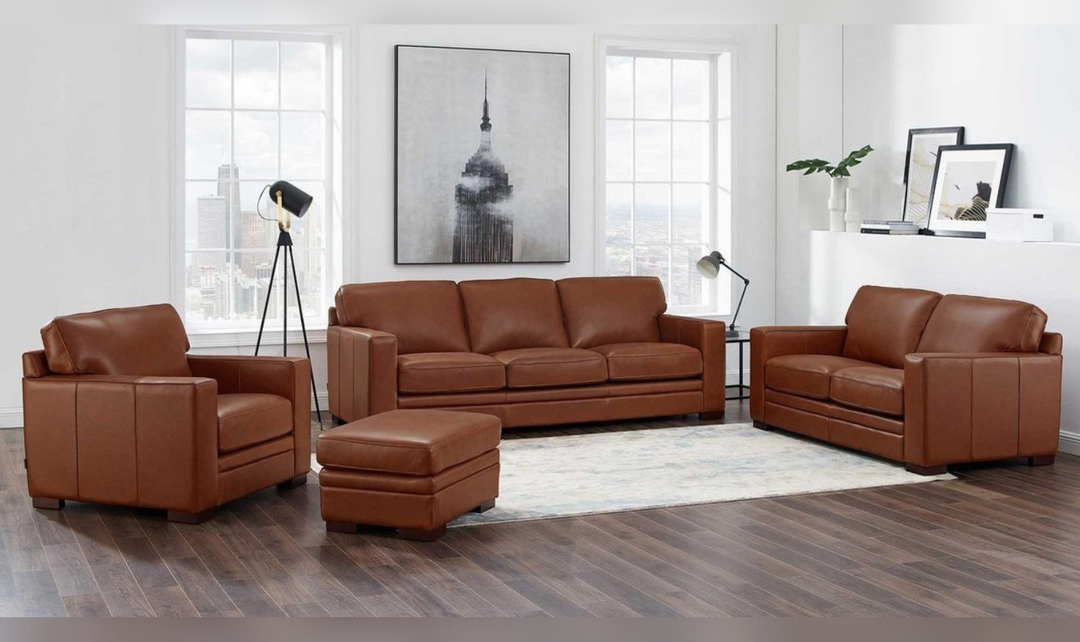 Dillon Leather Living Room Set