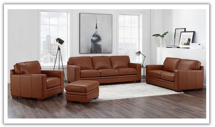 Dillon Leather Living Room Set