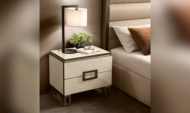 ESF Furniture Poesia 2 Drawer Wooden Nightstand