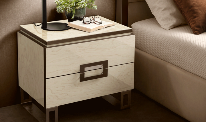 ESF Furniture Poesia 2 Drawer Wooden Nightstand