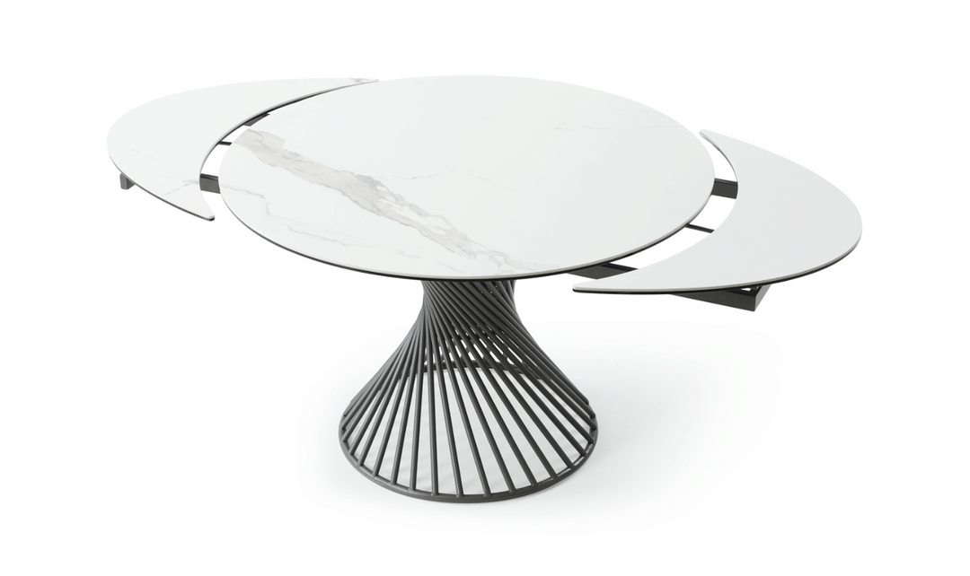 ESF Italia Ariella Round Ceramic Dining Table-Jennifer Furniture