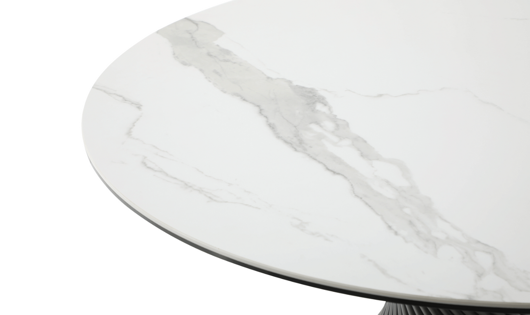 ESF Italia Ariella Round Ceramic Dining Table-Jennifer Furniture