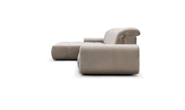 ESF Italia Bullet 3-seater L-shaped Sectional Sofa Bed In Beige