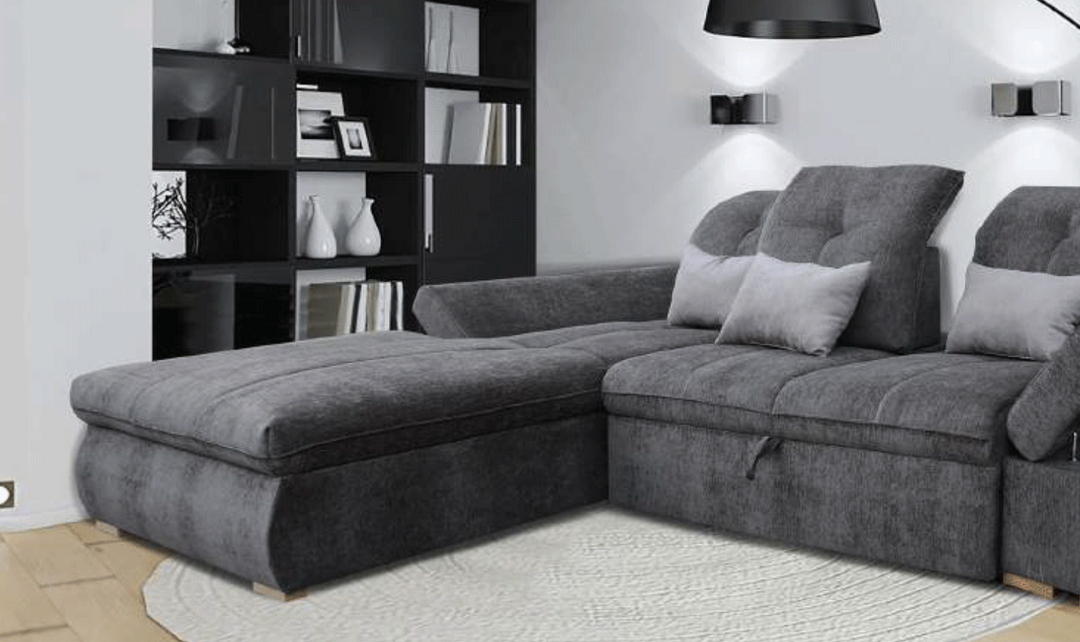 ESF Italia Estero 4-seater Fabric Gray Sectiona