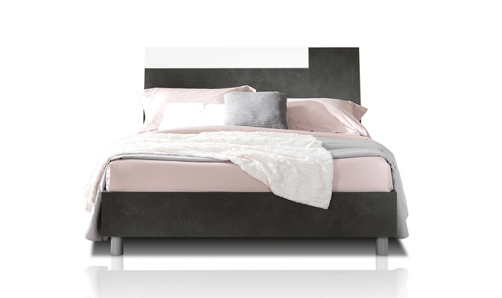 Panarea King/Queen Bed In Black- Jennifer Furniture