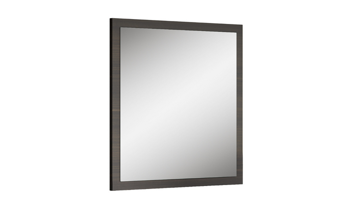 Travertine Premium Wooden Mirror In Gray