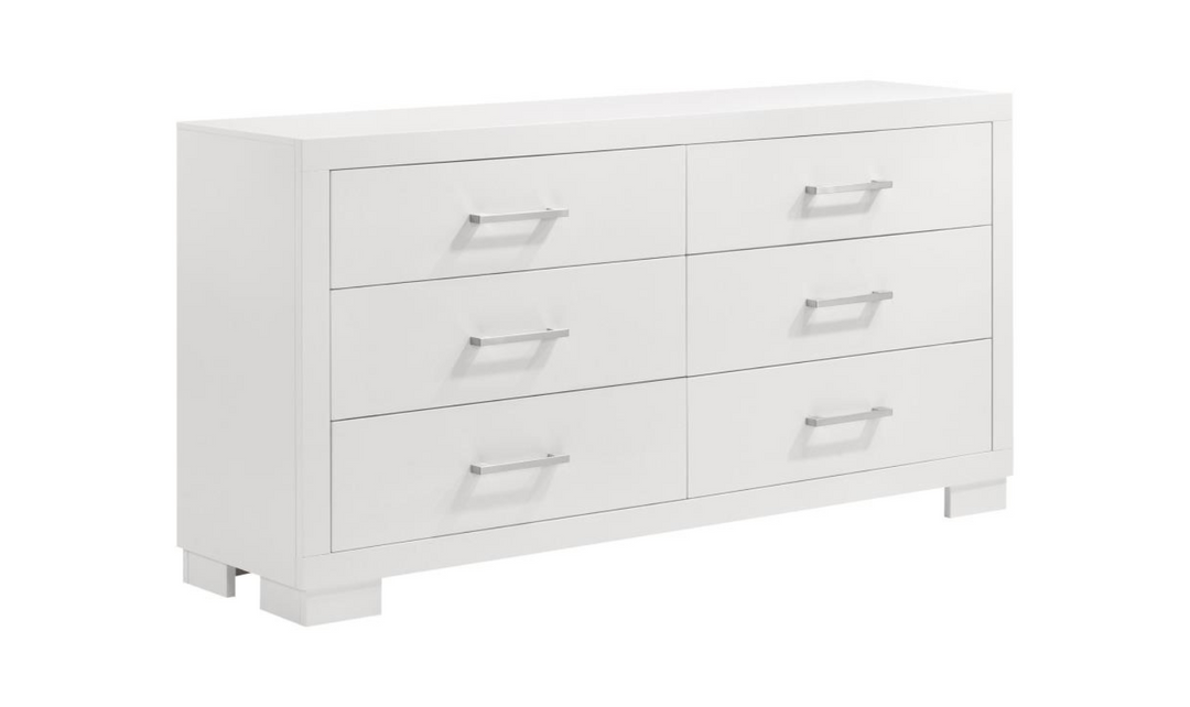 Coaster Furniture Jessica 6-Drawers Dresser in White-Jennifer Furniture