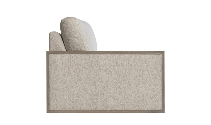 Bernhardt Kali Beige Fabric Loveseat with Square Arms