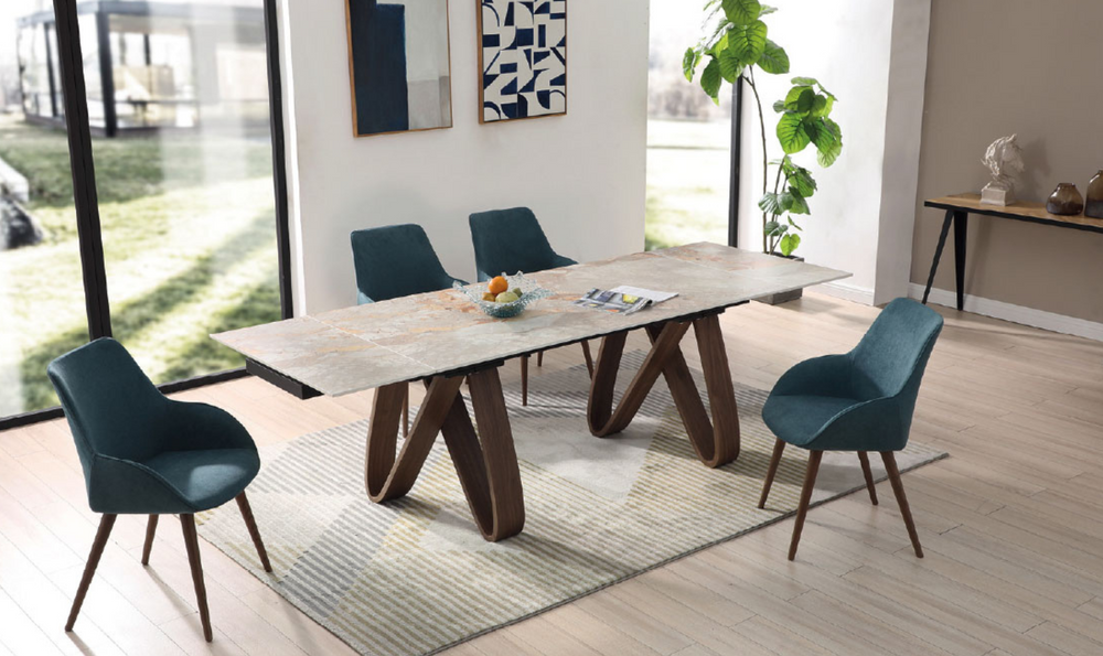 ESF Italia Bruno Extendable Brown Dining Table- Jennifer Furniture