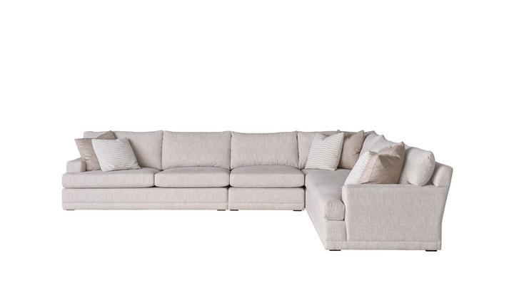 Universal Furniture Hadlee 4 Pieces L-Shape Sectional Sofa in Beige