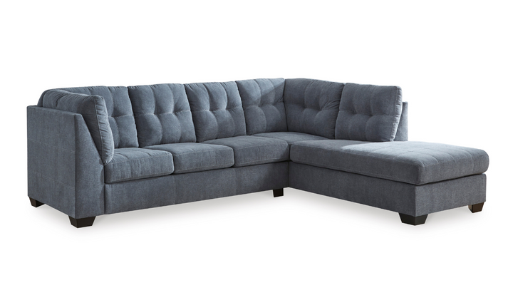 Marleton 2-Piece Tufted Fabric Sectional with Chaise-Jennifer Furniture