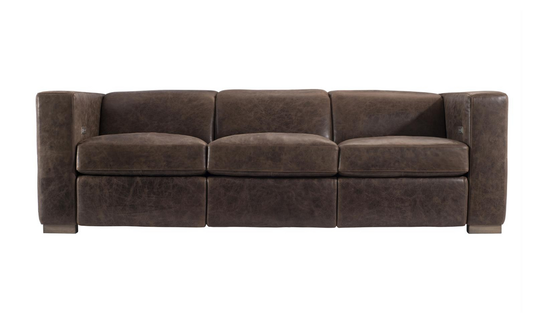 Bernhardt Arrezio 3-Seater Leather Power Motion Sofa With USB Port- Jennifer Furniture