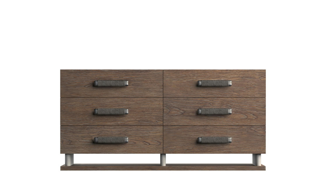 Bernhardt Casa Paros 6-Drawers Wooden Dresser in Playa Brown