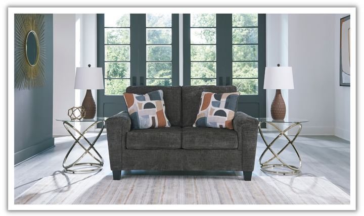 Modern Heritage Erinslane Fabric Loveseat With Tapered Legs