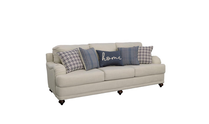 Coaster Gwen 3-Seater Fabric Sofa with Tailored English Arms- Jennifer Furniture