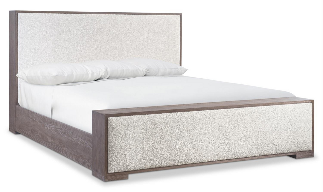 Bernhardt Casa Paros Upholstered Panel Bed in Playa Brown