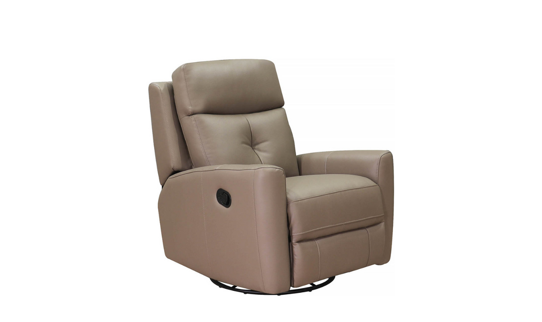 Hydeline Sterling Manual Swivel Glider Leather Recliner Chair