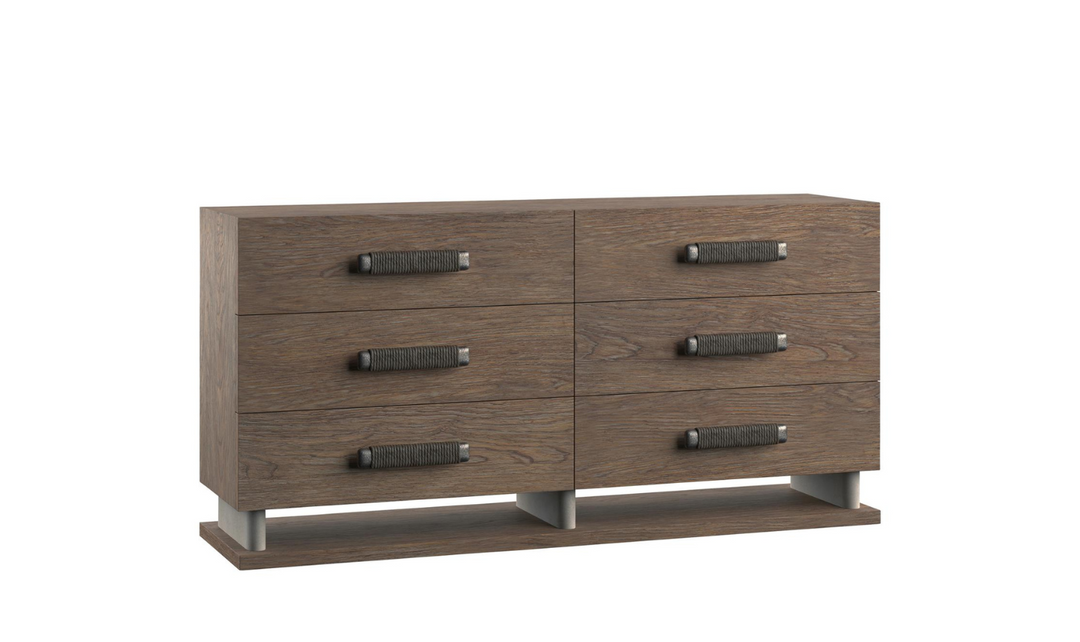 Bernhardt Casa Paros 6-Drawers Wooden Dresser in Playa Brown