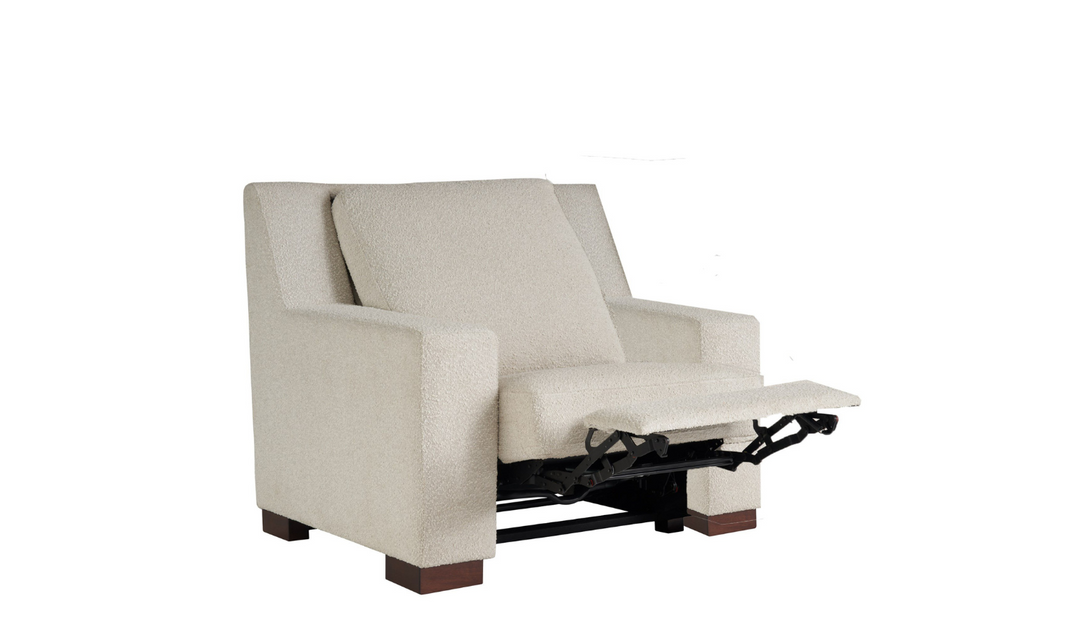 Universal Rhodes Power Motion Recliner Chair in Snow