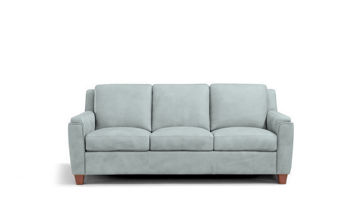 Di Gio Malmo 3-Seater Leather Queen Sleeper Sofa in Blue