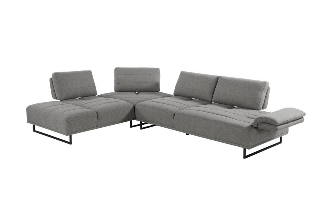 Arden L-Shaped 4-Seater Fabric Sectional Sofa in Taupe-Jennifer Furniture