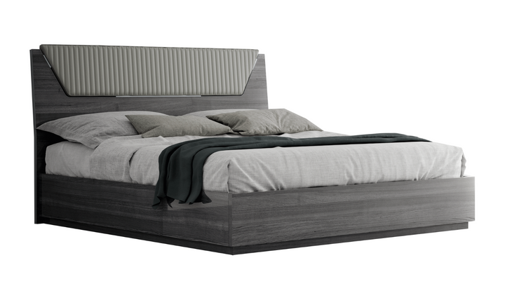 Vulcano Bed In King/Queen Size Bed With High Gloss Finish- Jennifer Furniture