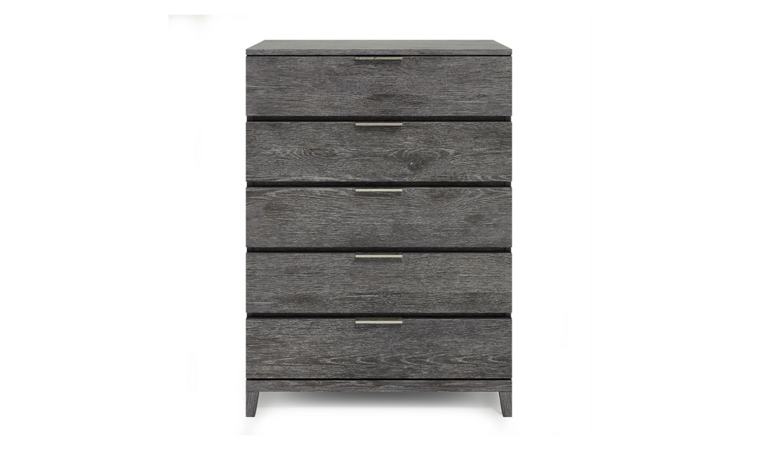 Bernhardt Menton 5-Drawers Wooden Chest in Sutton Black