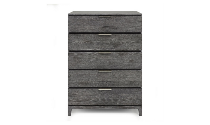 Bernhardt Menton 5-Drawers Wooden Chest in Sutton Black