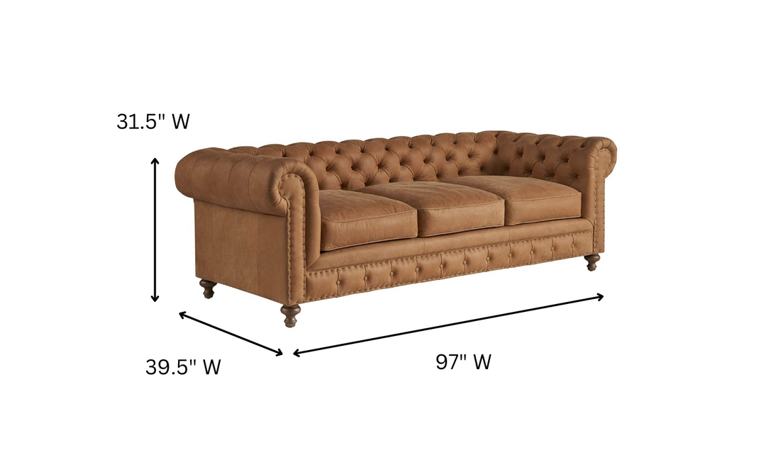 Universal Furniture Griffith Park Berkeley 3-seater Brown Sofa