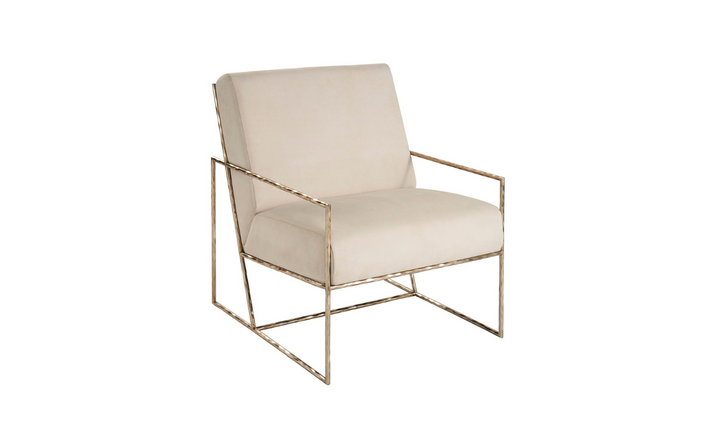 Universal Furniture Bastian Berber Snow Fabric Chair