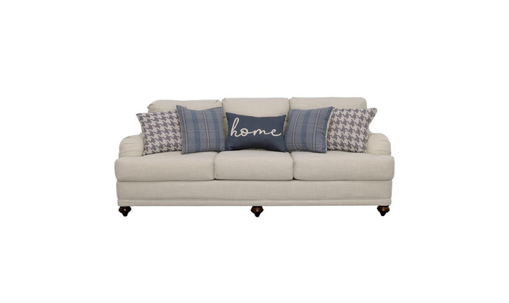 Coaster Gwen 3-Seater Fabric Sofa with Tailored English Arms- Jennifer Furniture