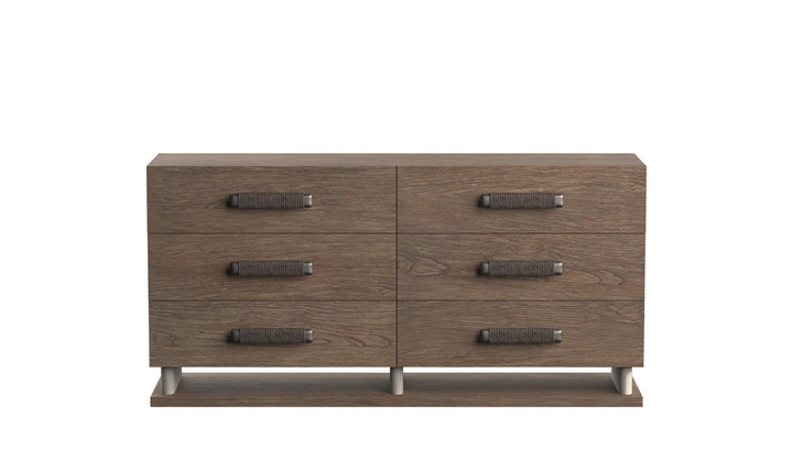 Bernhardt Casa Paros 6-Drawers Wooden Dresser in Playa Brown