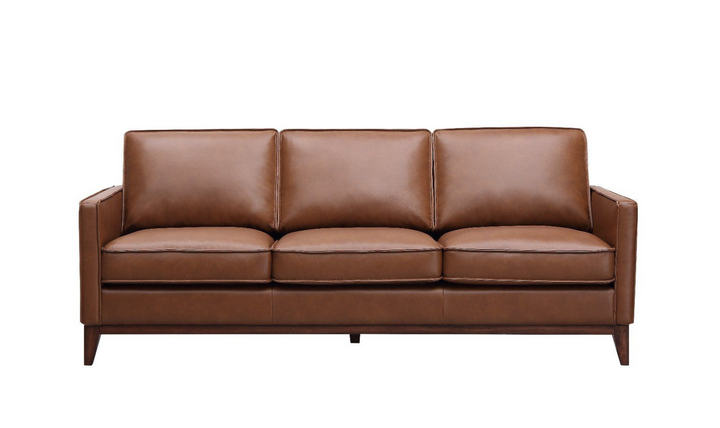 Leather Italia Georgetowne Weston 3-Seater Saddle Leather Sofa in Brown