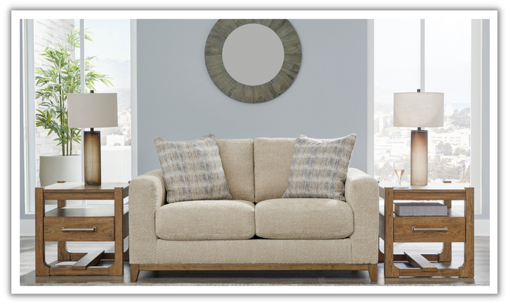 Modern Heriatage Parklynn 2 Seater Loveseat with Pillows