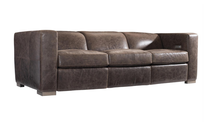 Bernhardt Arrezio 3-Seater Leather Power Motion Sofa With USB Port- Jennifer Furniture