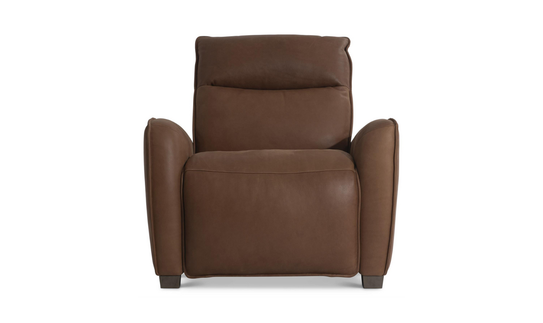 Bernhardt Sorrento Leather Power Motion Recliner Chair With USB Port