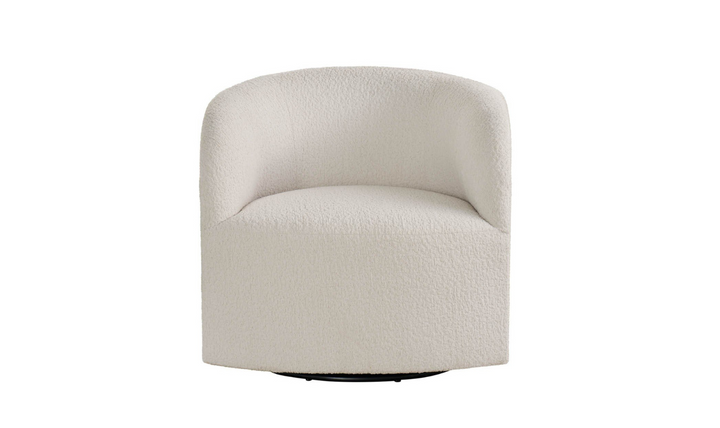 Universal Furniture Exhale Swivel Chair in Cream Fabric