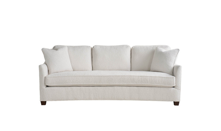 Universal Furniture Walden 3-Seater Fabric Sofa in White