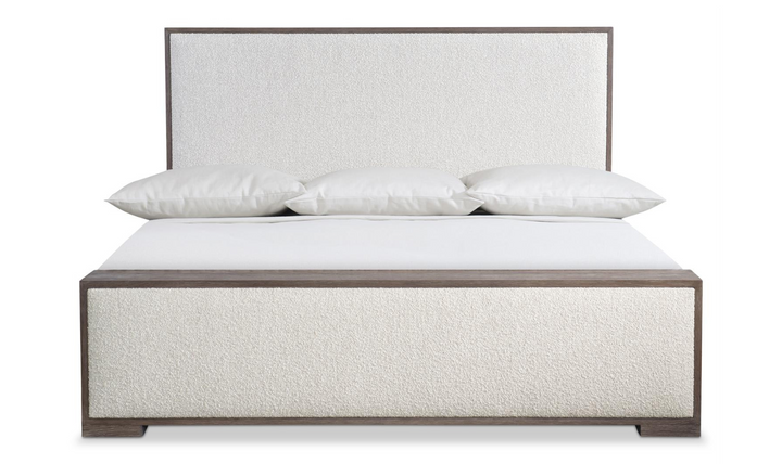 Bernhardt Casa Paros Upholstered Panel Bed in Playa Brown