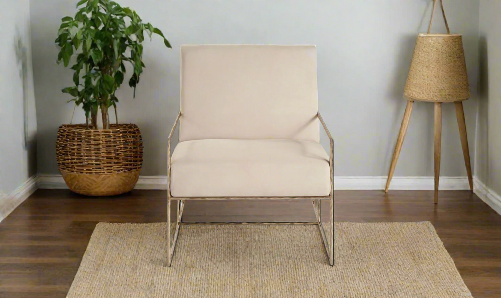 Universal Furniture Bastian Berber Snow Fabric Chair