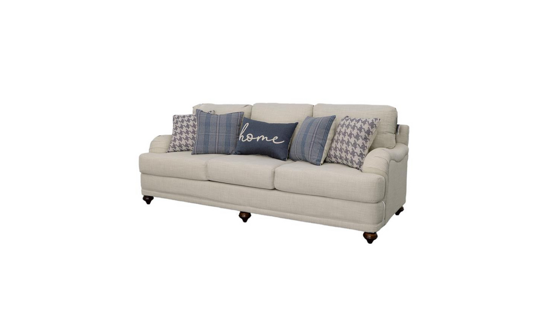 Coaster Gwen 3-Seater Fabric Sofa with Tailored English Arms- Jennifer Furniture