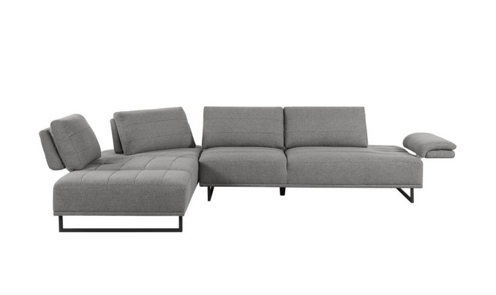 Arden L-Shaped 4-Seater Fabric Sectional Sofa in Taupe-Jennifer Furniture