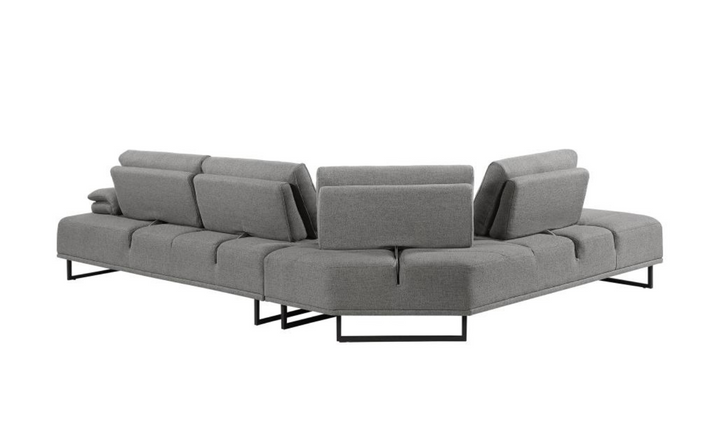 Arden L-Shaped 4-Seater Fabric Sectional Sofa in Taupe-Jennifer Furniture